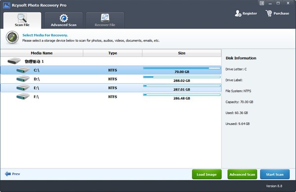 Rcysoft Photo Recovery Pro中文破解版 V8.8.0