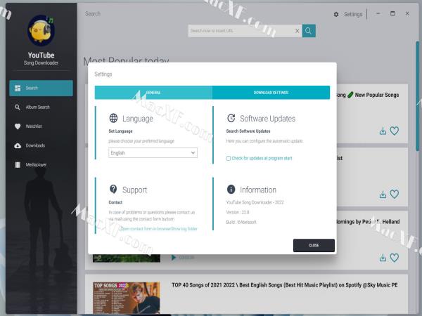 Abelssoft YouTube Song Downloader Plus 2022(YouTube音乐无损批量下载)v22.8直装版