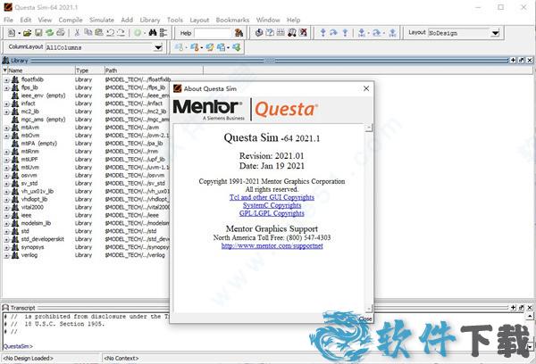 Mentor Graphics QuestaSim v2021.1破解版